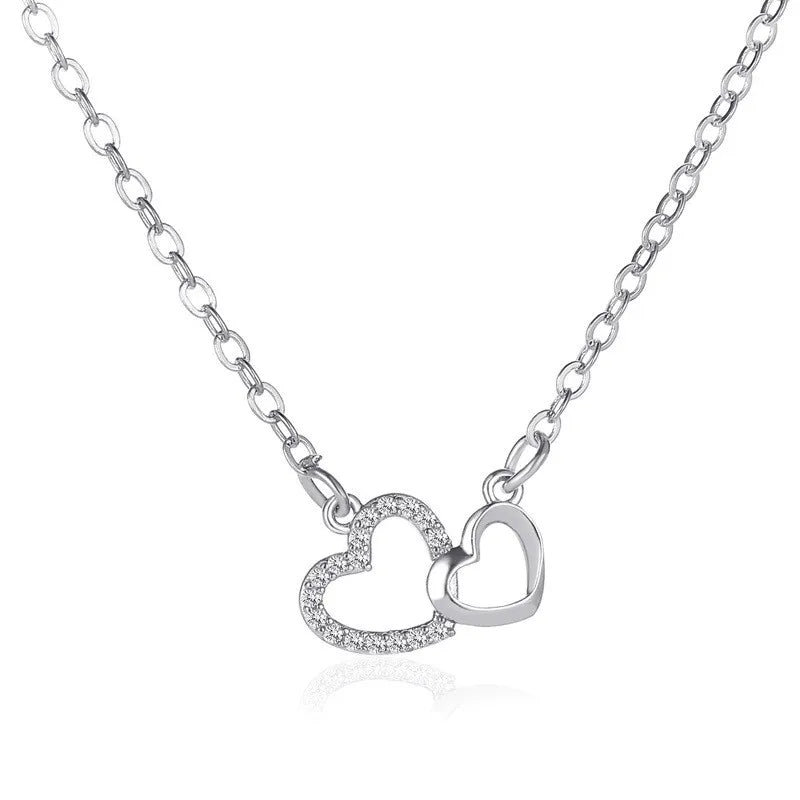 Twin Heart-Shaped Necklace