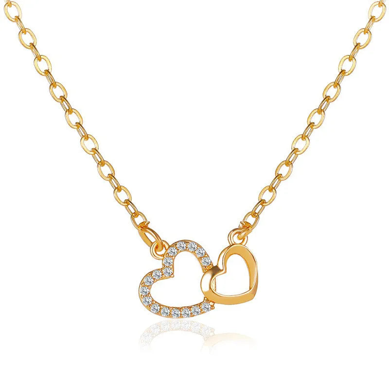 Twin Heart-Shaped Necklace