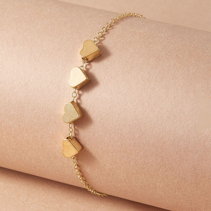 Peach Heart Bracelet