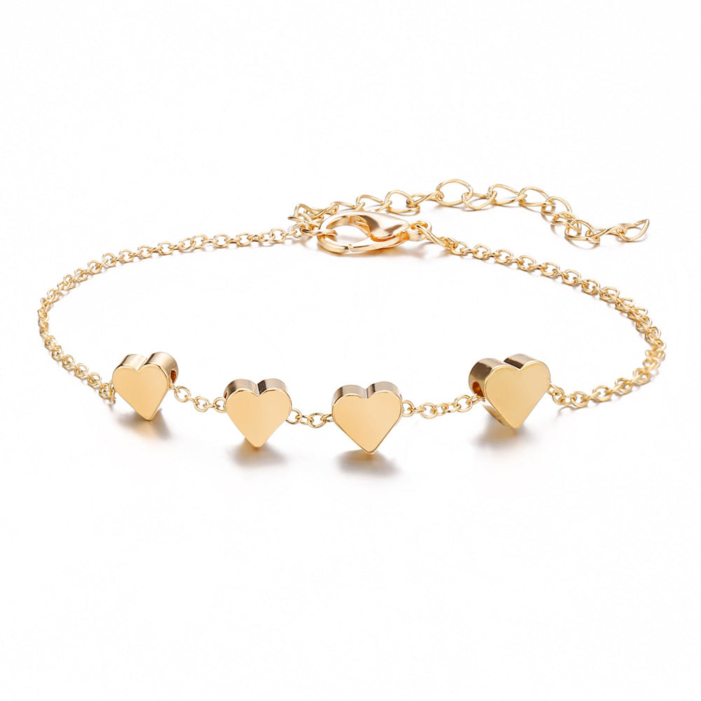 Peach Heart Bracelet