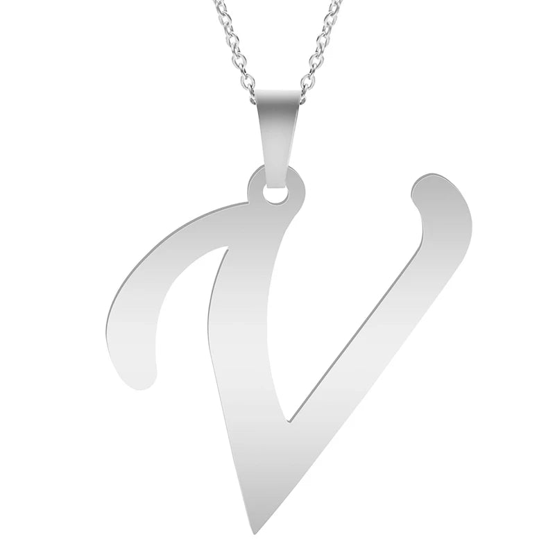 Silver Alphabet Necklace