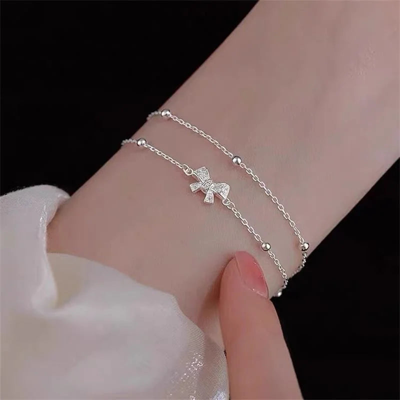 Double-Layered Bow Bracelet