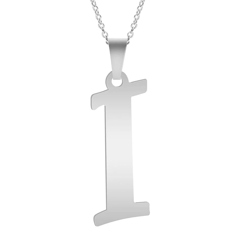 Silver Alphabet Necklace