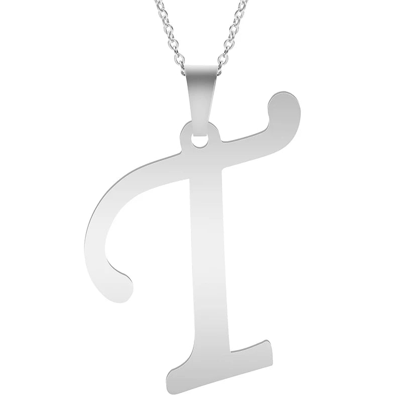 Silver Alphabet Necklace