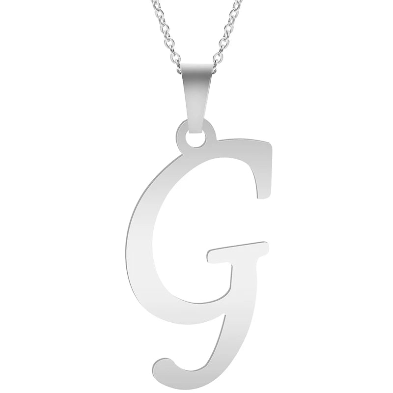 Silver Alphabet Necklace