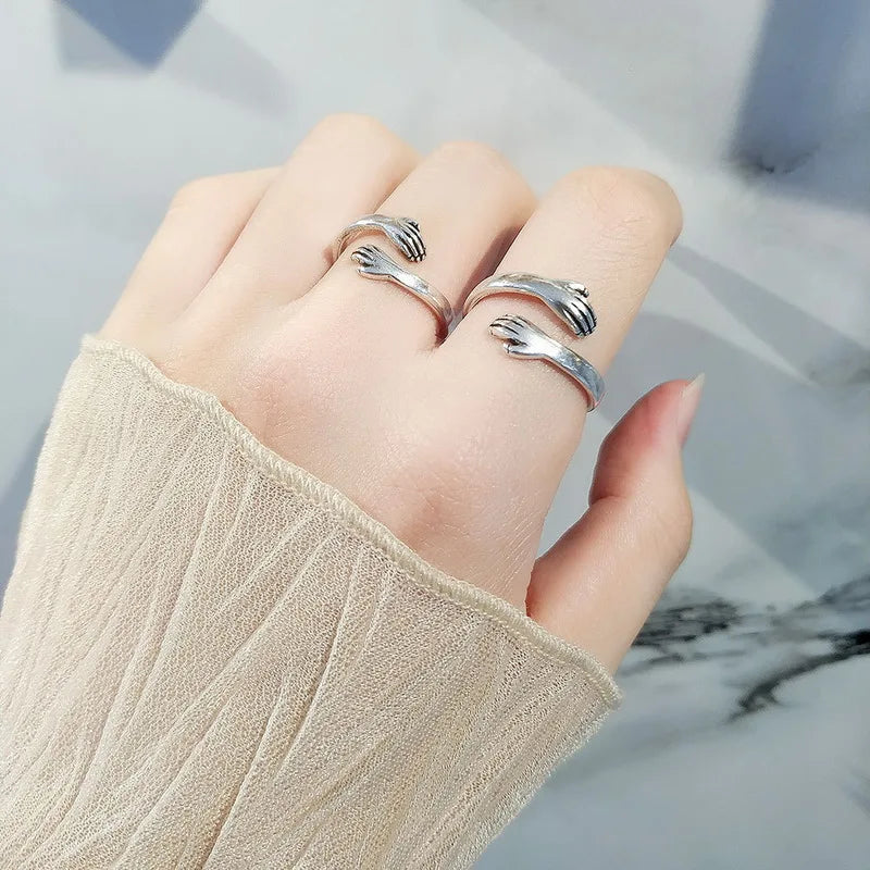 Engraved Hug Rings