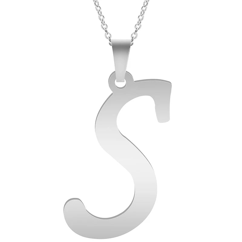 Silver Alphabet Necklace