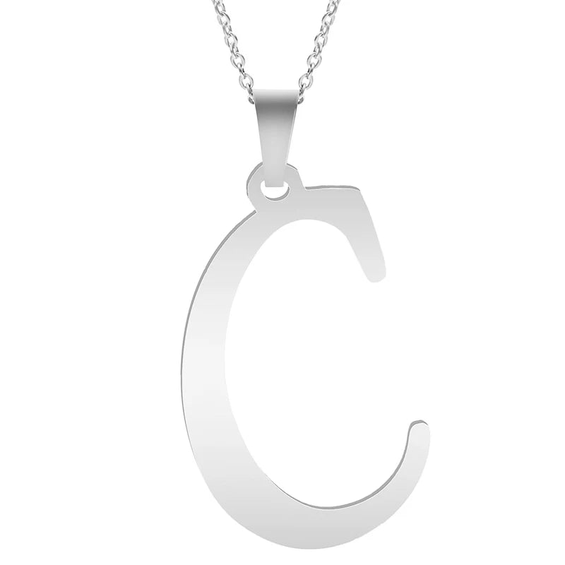 Silver Alphabet Necklace