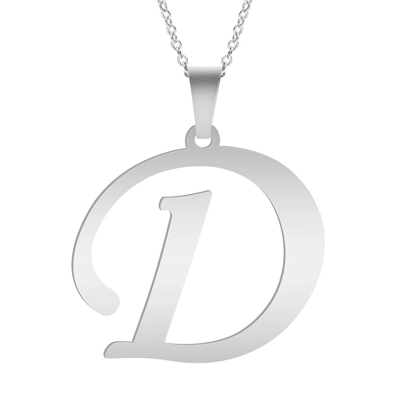 Silver Alphabet Necklace