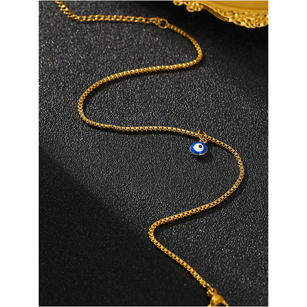 Blue Eye Pendant Anklet