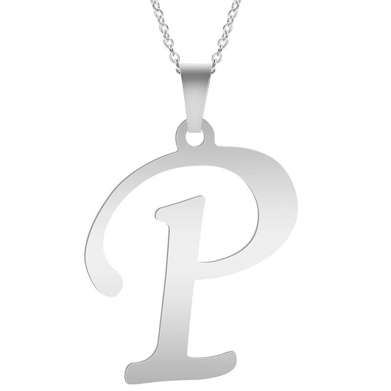 Silver Alphabet Necklace