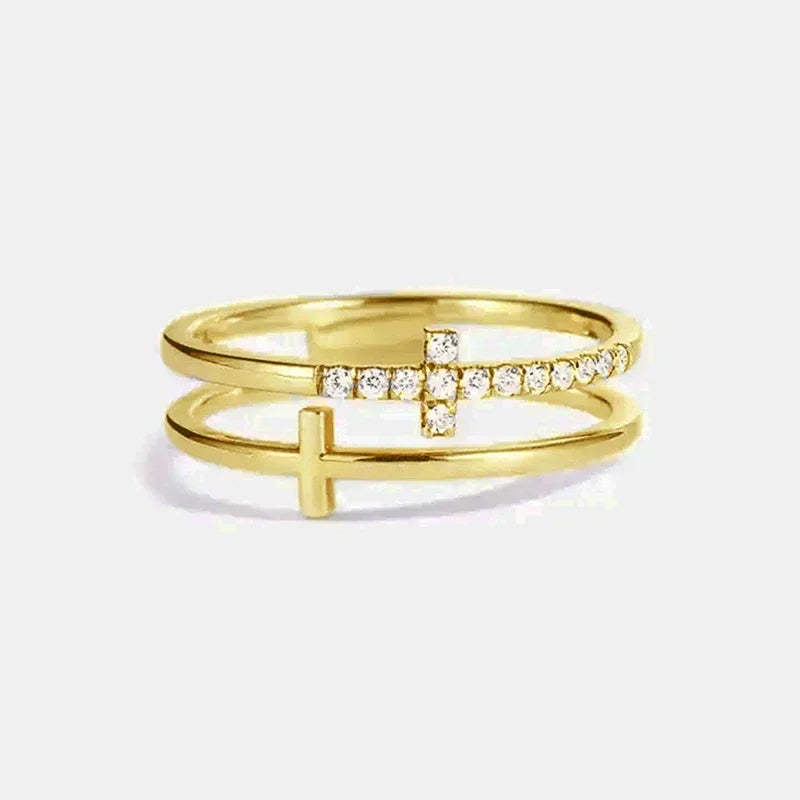 Double Layer Cross Ring