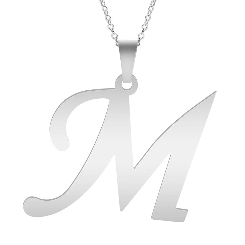 Silver Alphabet Necklace