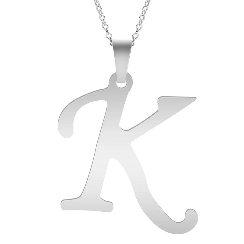 Silver Alphabet Necklace