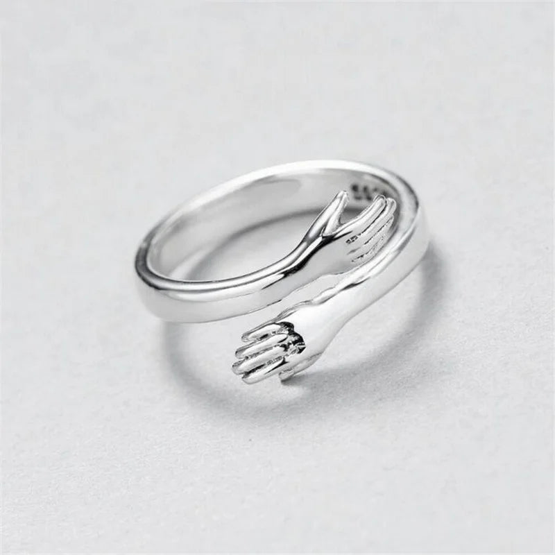 Engraved Hug Rings