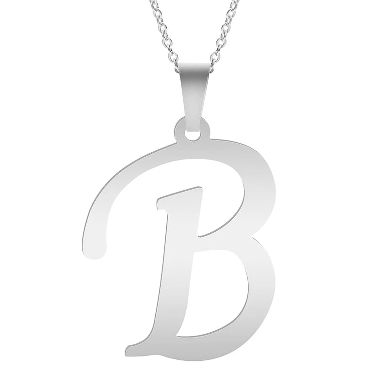 Silver Alphabet Necklace