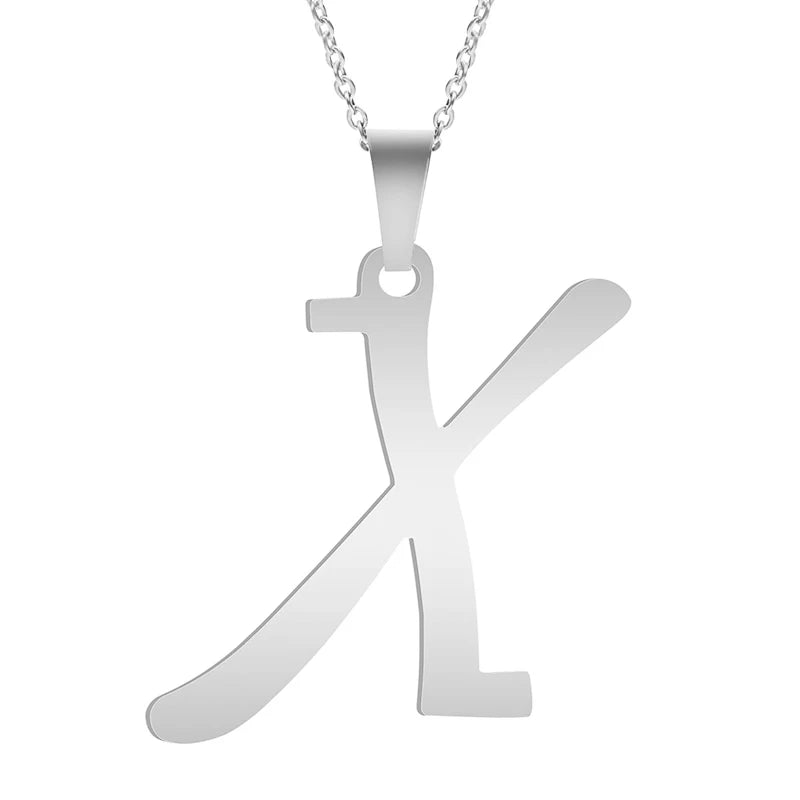 Silver Alphabet Necklace