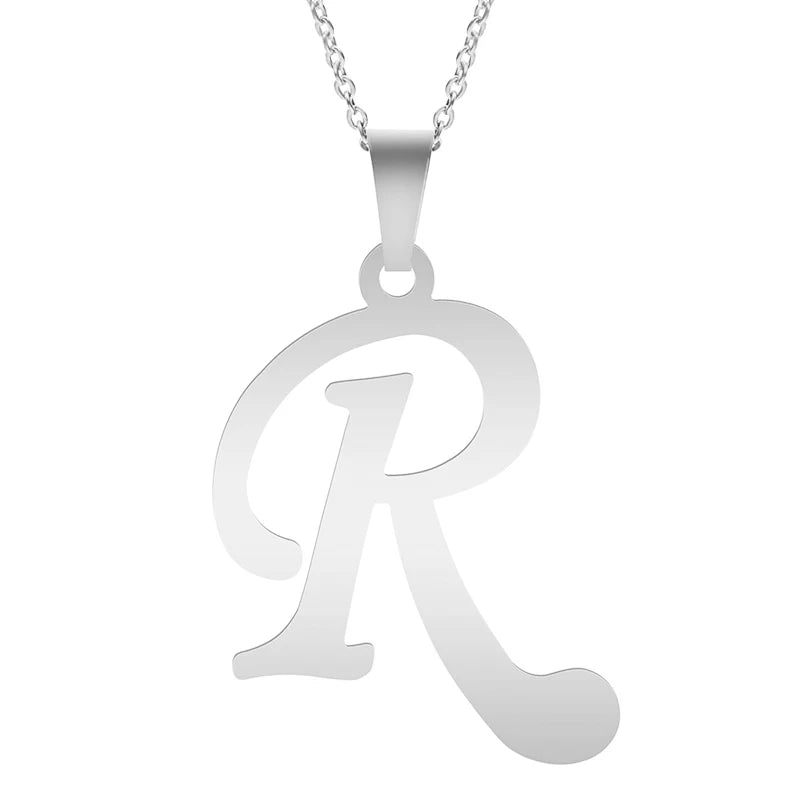 Silver Alphabet Necklace