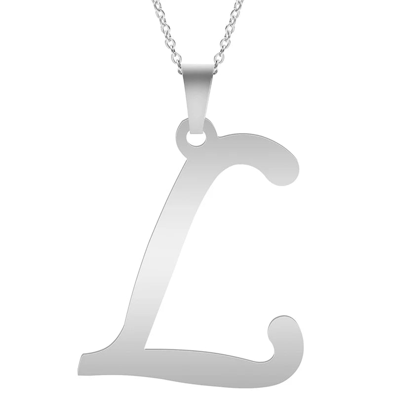 Silver Alphabet Necklace