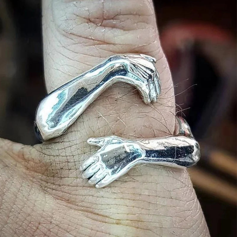 Engraved Hug Rings