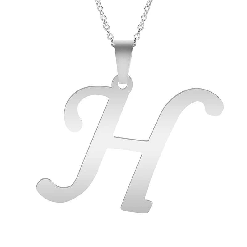 Silver Alphabet Necklace