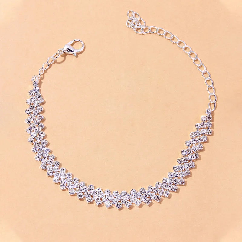 Sparkly Cuban Chain Anklet