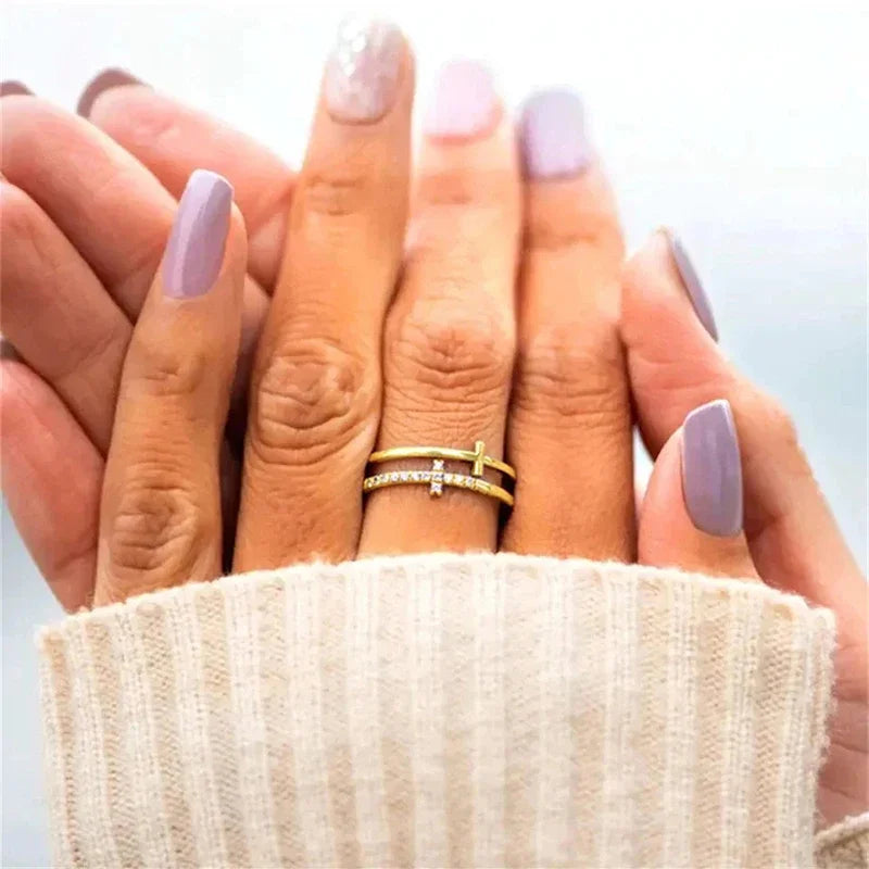 Double Layer Cross Ring