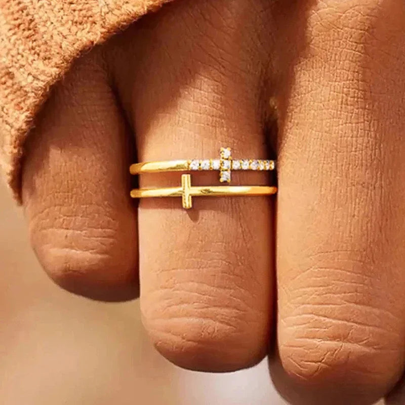 Double Layer Cross Ring