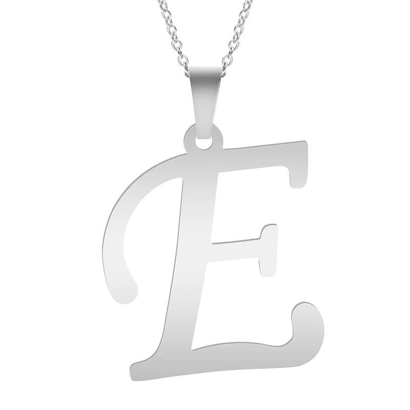 Silver Alphabet Necklace