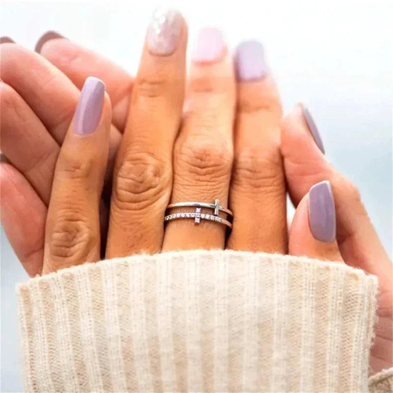 Double Layer Cross Ring