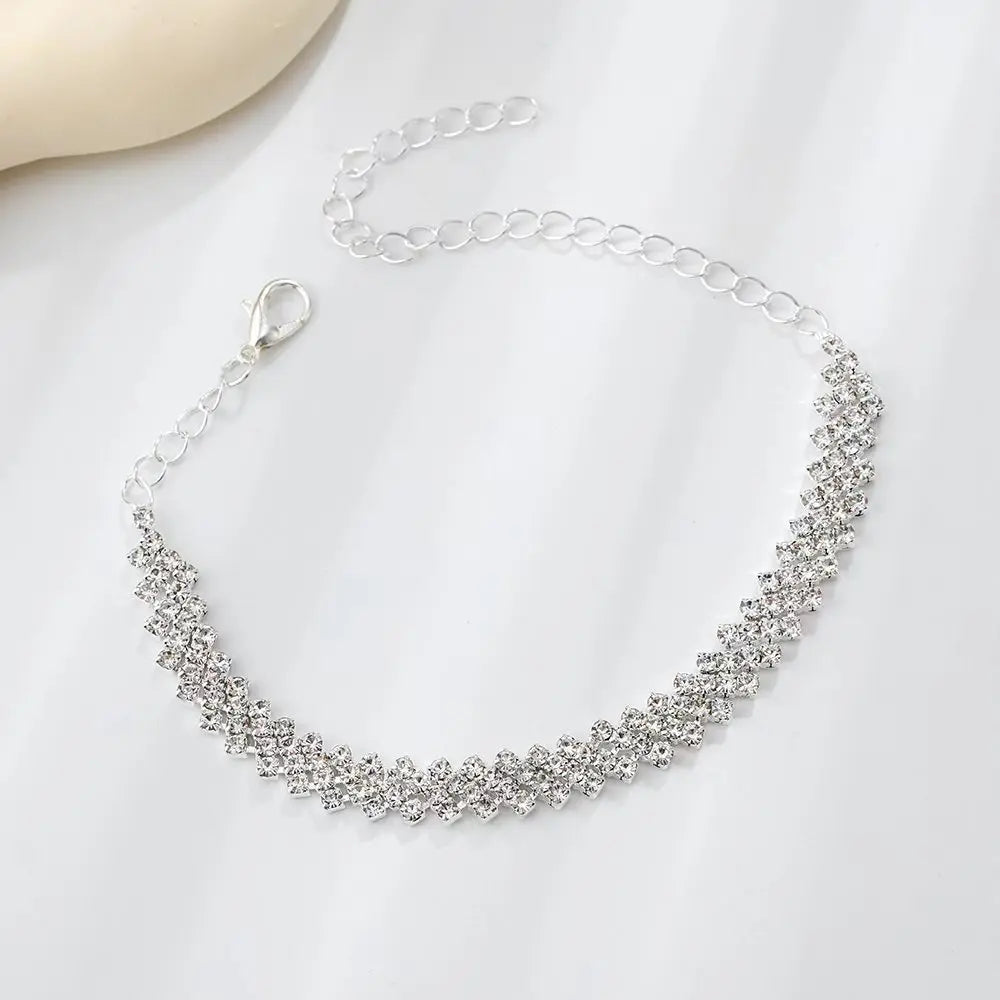 Sparkly Cuban Chain Anklet