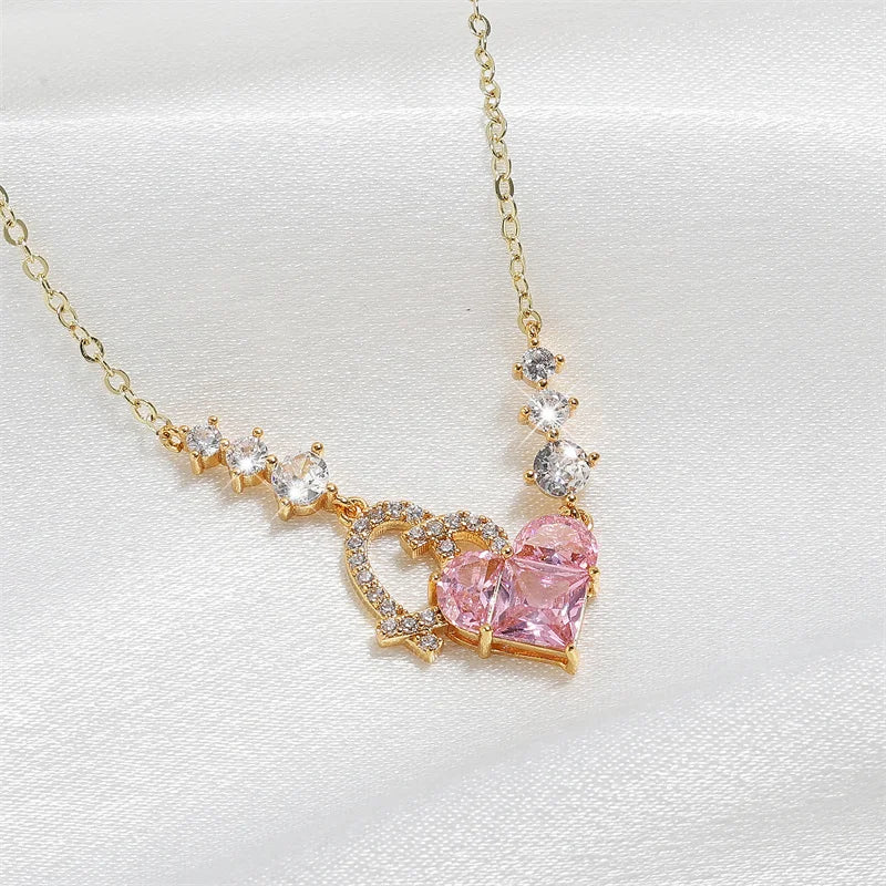 Pink Pendant Necklace