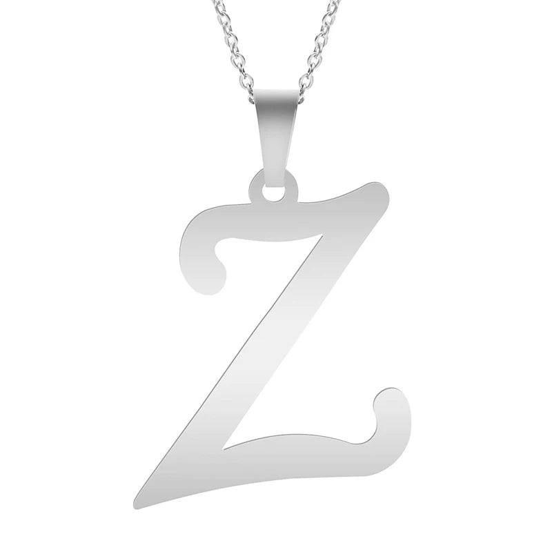 Silver Alphabet Necklace