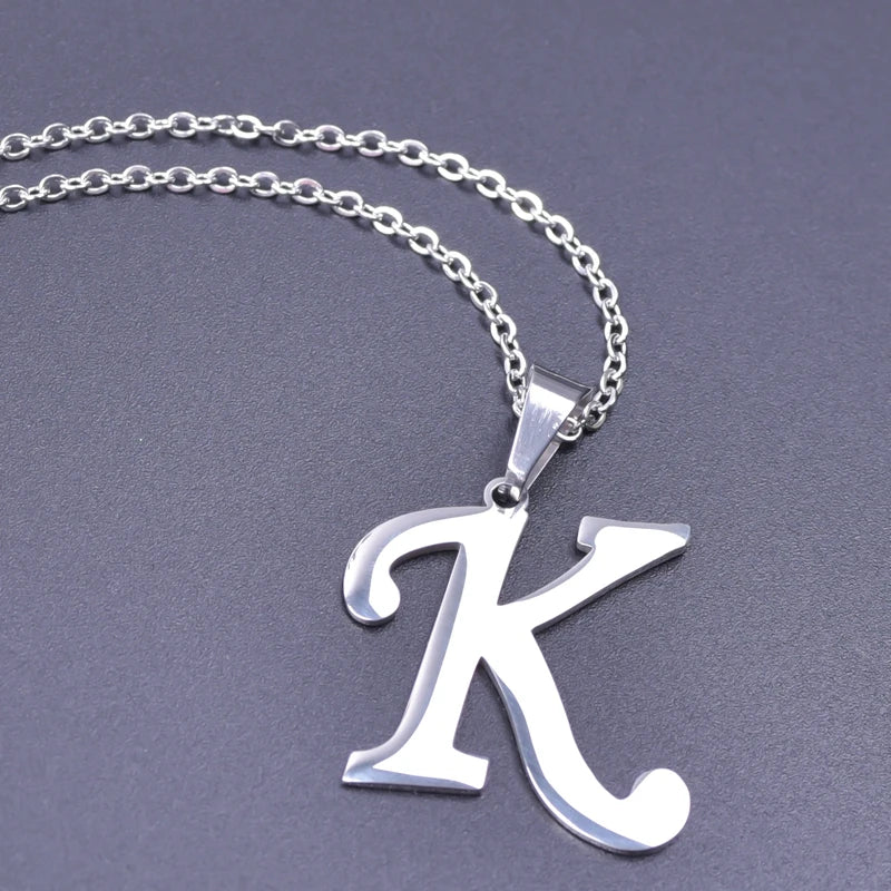 Silver Alphabet Necklace