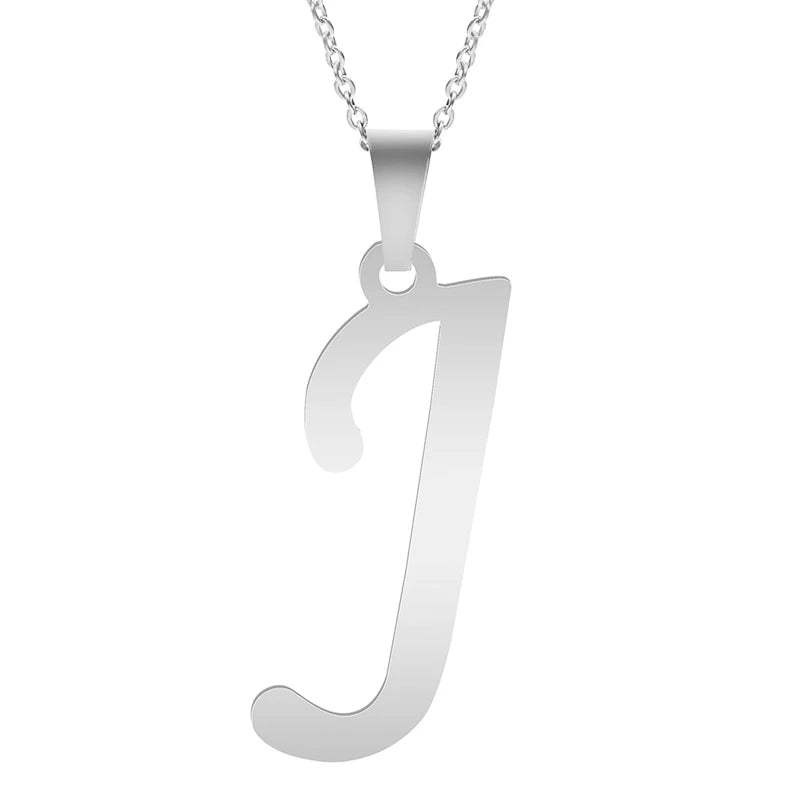 Silver Alphabet Necklace