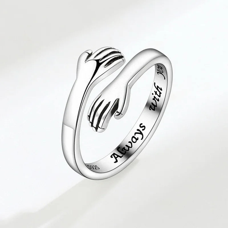 Engraved Hug Rings