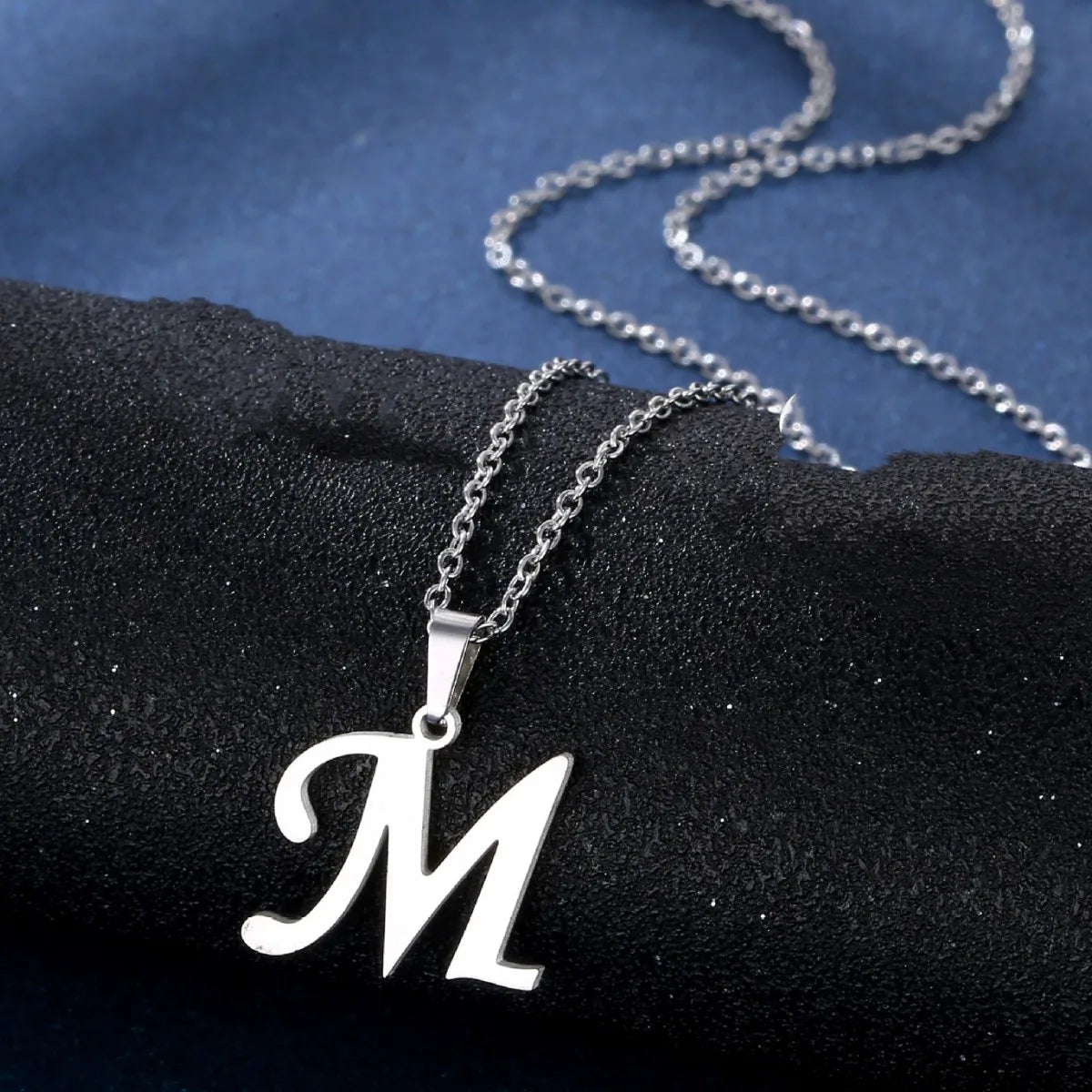 Silver Alphabet Necklace