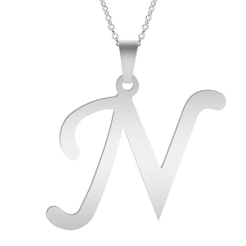 Silver Alphabet Necklace