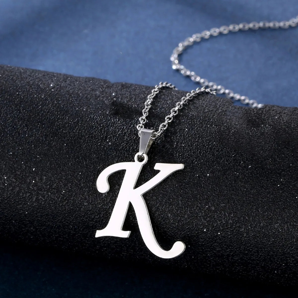 Silver Alphabet Necklace