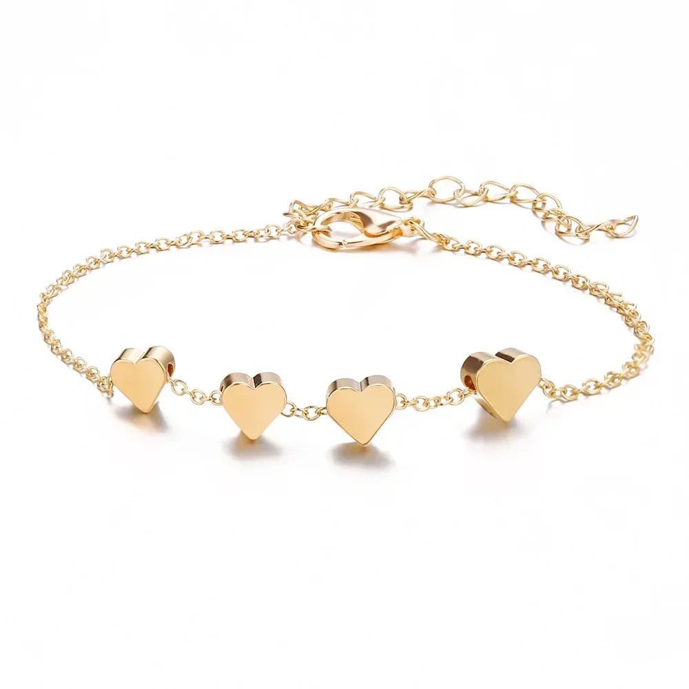 Peach Heart Bracelet